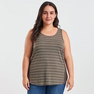 Lululemon Athletica Grey and Green Muscle Tee